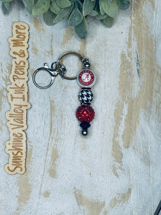 Crimson Bar Keychain